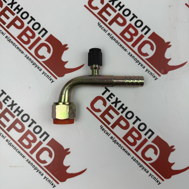 Фітинг 90 №10 діаметр 13мм з сервісним портом (AiSten), 120596AS