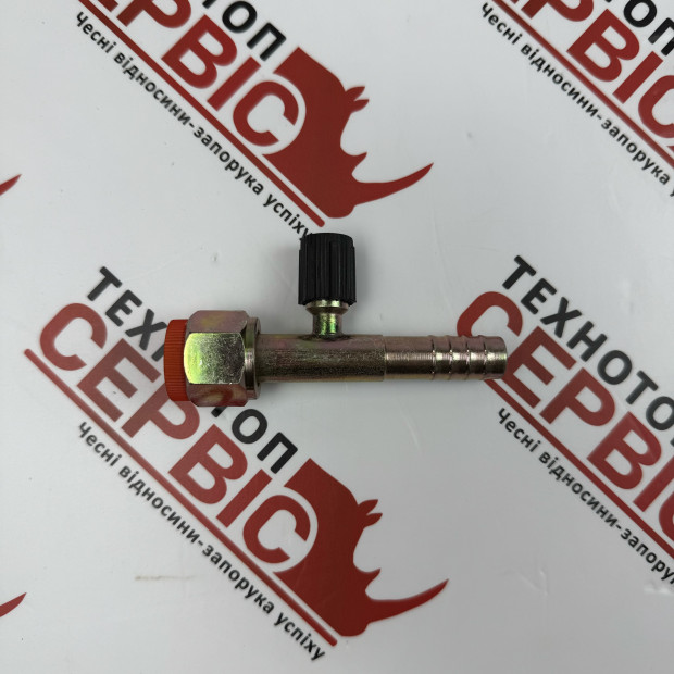 Фітинг прямий №10 діаметр 13мм з сервісним портом (AiSten), 120594AS