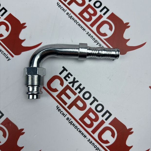 Фітинг 90 №10 діаметр 13мм  зовнішня різьба 7/8-18 під кліпси (AiSten), 1202035AS