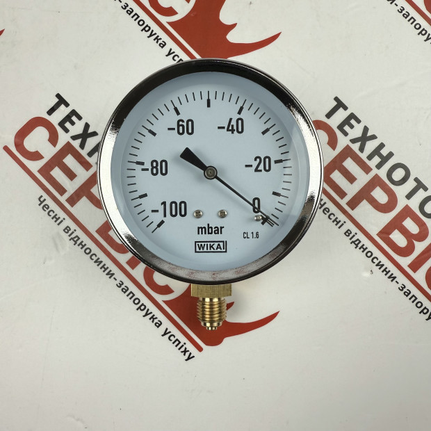 Вакуумметр -100-0 MBAR Gaspardo Kverneland (WIKA), F03151288R, AC688102