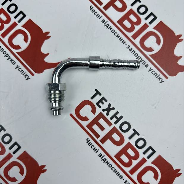 Фітинг 90 №6 діаметр 8мм зовнішня різьба 5/8-18 під кліпси (AiSten), 1202033AS