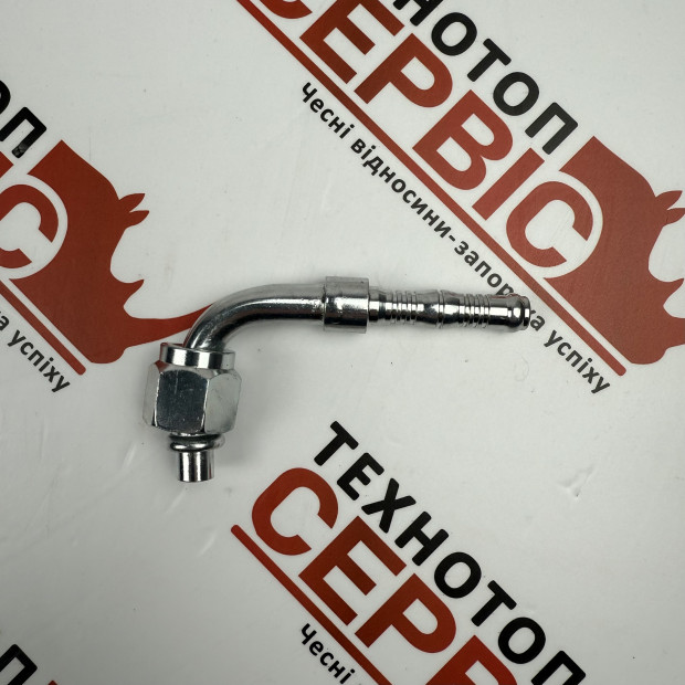 Фітинг 90 №6 діаметр 8мм різьба 5/8-18 під кліпси (AiSten), 1201169AS