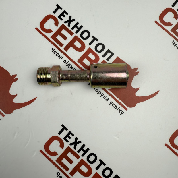 Фітинг прямий №8 діаметр 10мм нерухома гайка зовнішня різьба зі стаканом (AC Parts), 120.0052