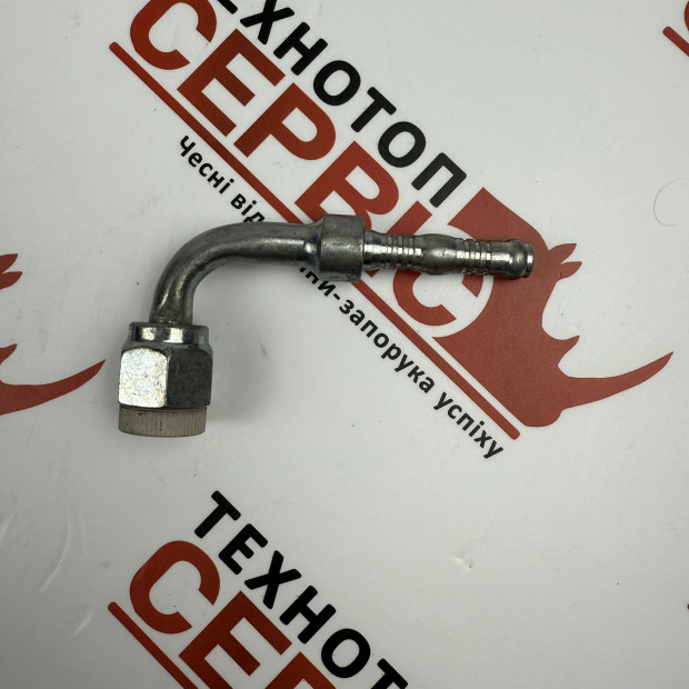 Фітинг 90 №6 діаметр 8мм різьба 5/8-18 під кліпси (Burgaflex), 120.0060