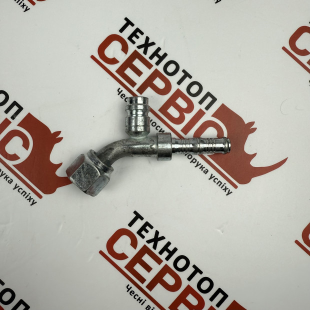 Фітинг 45 №8 діаметр 10мм з сервісним портом різьба 3/4-16 під кліпси (Burgaflex), 120.0062