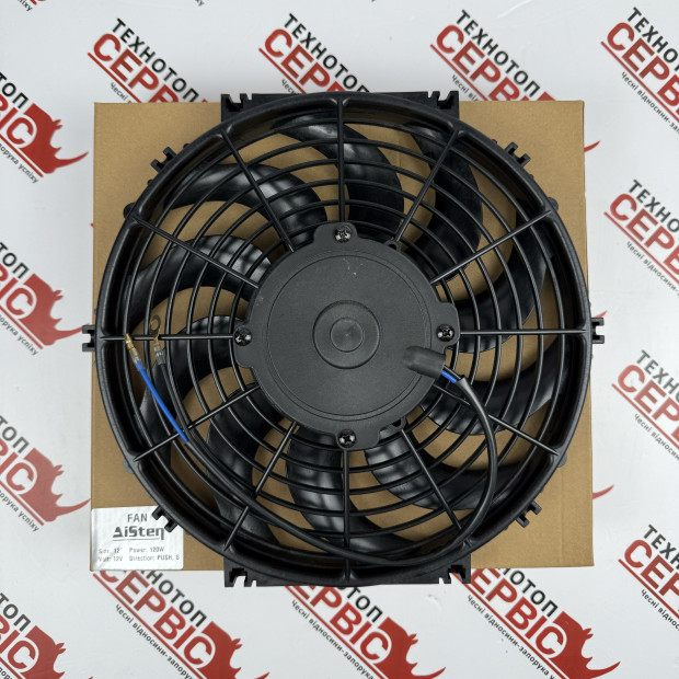 Вентилятор 12'' штовхаючий 305мм 12В крильчатка S (AiSten), 11726014AS