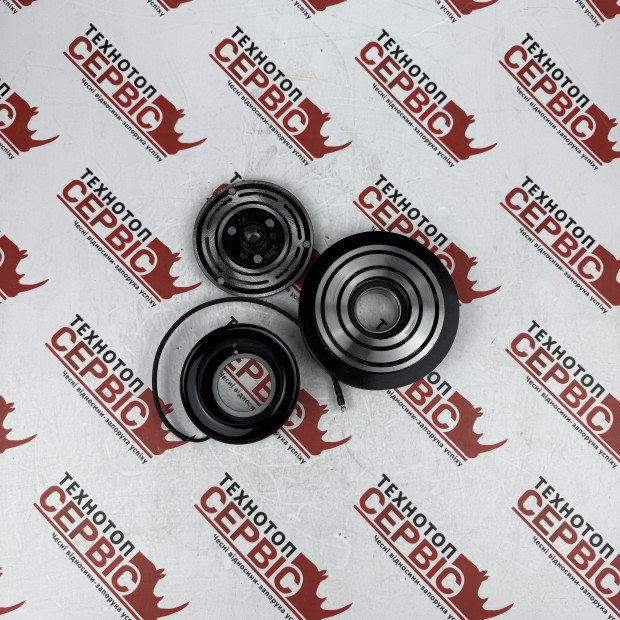 Муфта у зборі компресора кондиціонера 7H15 12V МТЗ ХТЗ JCB під шпонку (AiSten), 1062449AS