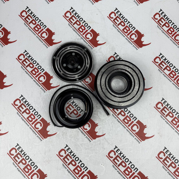 Муфта у зборі компресора кондиціонера 5H14 12V МТЗ ХТЗ JCB під шпонку (AiSten), 1062450AS